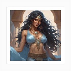 Huda the Belly Dancer Art Print