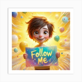 Follow Me 12 Art Print