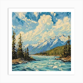 Rocky Mountain River Art Print