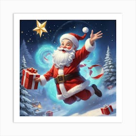 Christmas Santa 1 Art Print