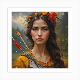 BB Borsa Girl With Arrows Art Print