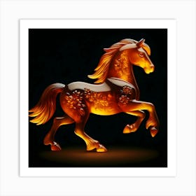 Chinese Horse Art Print