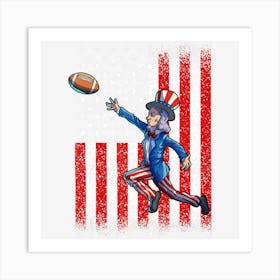 Hot Trend Football Uncle Sam 4th Of July Men Boy Art Print