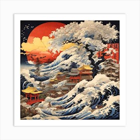 Great Wave Off Kanagawa 1 Art Print