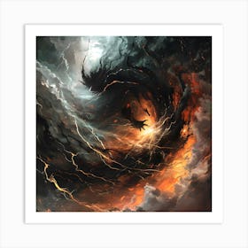 Demonic Storm Art Print