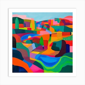 Abstract Travel Collection Quito Ecuador 2 Art Print