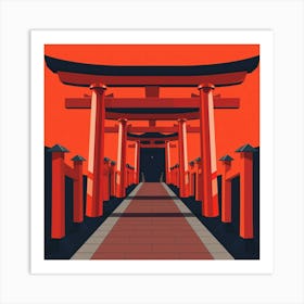 Tori Tori Gate Art Print