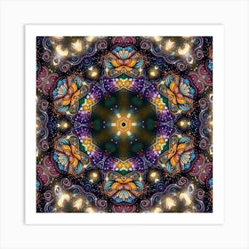 Psychedelic Mandala 21 Art Print