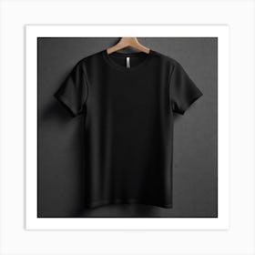 Black T - Shirt 3 Art Print