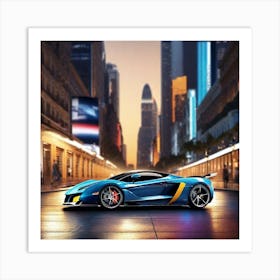 Lamborghini 128 Art Print