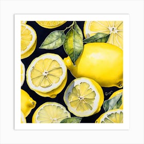 Lemons 4 Art Print