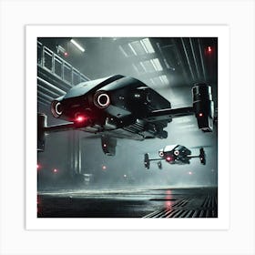 Ghost Drones Raven Vanguard Art Print