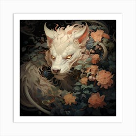 White Wolf Art Print