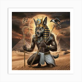 Egyptian Anubis 1 Art Print