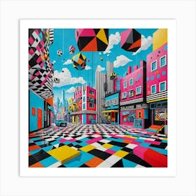 Colorful City Art Print