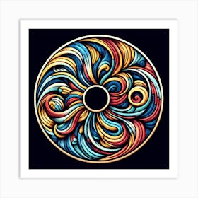 Swirled Circle Art Print