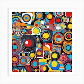 Abstract Circles Art Print