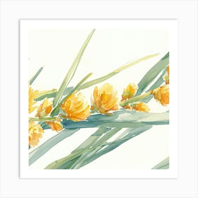 Yellow Flowers Art Print