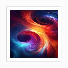 Abstract Swirls Art Print