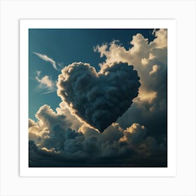 Heart Shaped Clouds Affiche