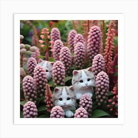 Cat In The Garden Art Print