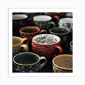 Coffee Mugs Art Print