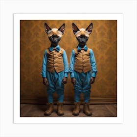 Siamese Twins Art Print