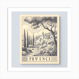 Provence Travel Poster Art Print