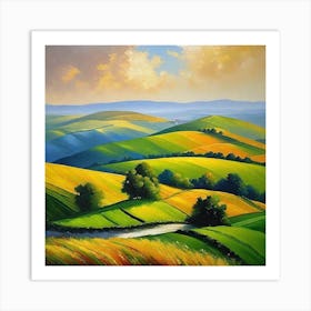 Landscape Painting 146 Art Print