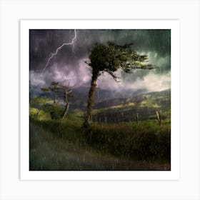 Lightning Storm Art Print