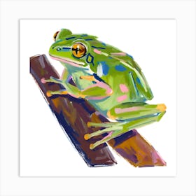 Green Tree Frog 04 Art Print