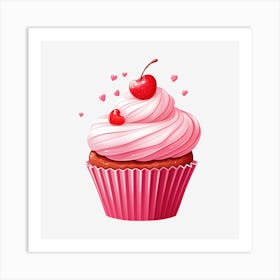 Valentine'S Day Cupcake 4 Art Print