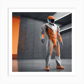 Futuristic Robot 29 Art Print