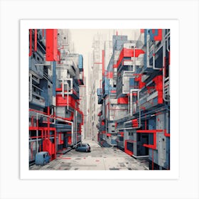 Futuristic City 21 Art Print