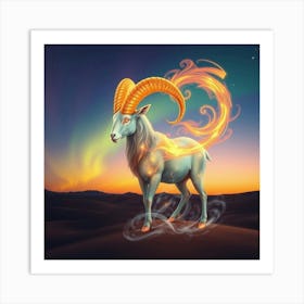 Zodiac Ram 30 Art Print