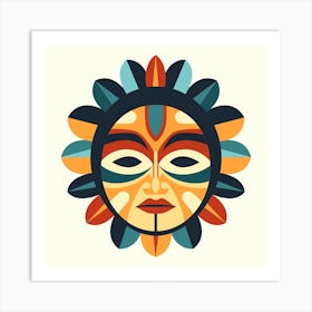 Sun Face Art Print