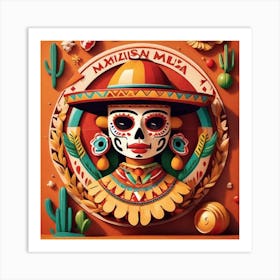 Mexican Day Of The Dead 9 Art Print