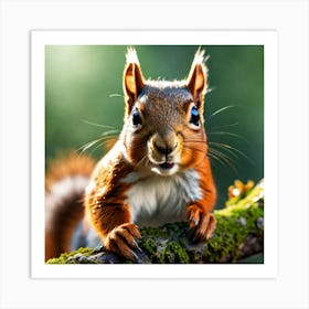 Squirrel In The Forest 270 Art Print