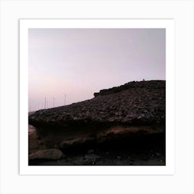 Wind Turbines At Dusk Art Print