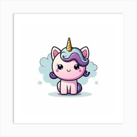 Cute Unicorn 238 Art Print