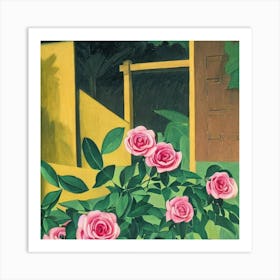 Roses In The Garden Art Print