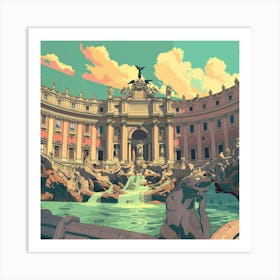 Trevi Fountain Art Print