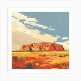 Uluru 3 Art Print