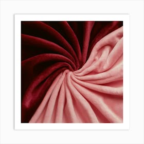 Pink Velvet Fabric Art Print