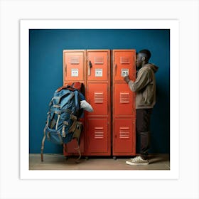 Firefly Travel, Locker, School, Gym, Storage, Secure, Personal, Belongings, Safety, Convenience, Org (8) Art Print