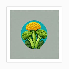 Florets Of Broccoli 34 Art Print