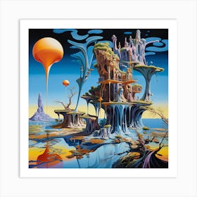 'The Floating Island' Art Print