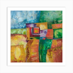 Living Room Wall Art, Landscape, Vibrant Expressions Art Print