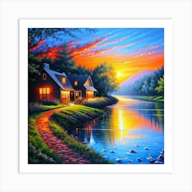 River House Art Print