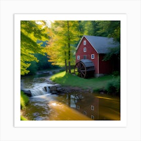 Red Mill 3 Art Print